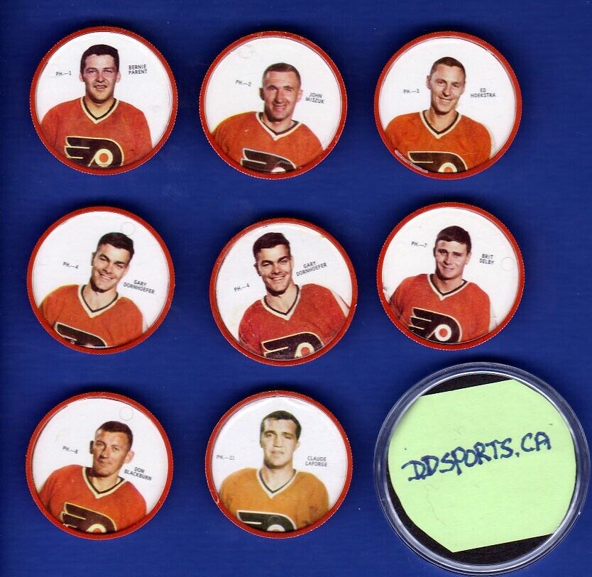 1968-69 Sherriff Coins #2 John Miszuk Philadelphia Flyers