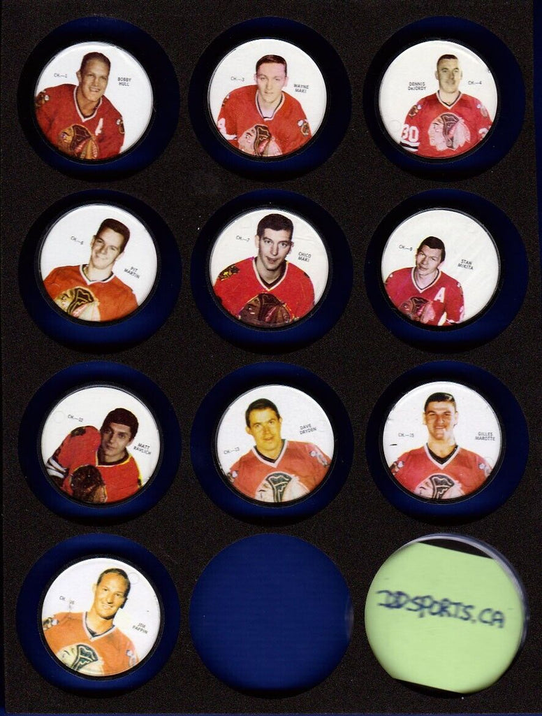 1968-69 Sherriff Coins Set-Break #7 Chico Maki Chicago Black Hawks