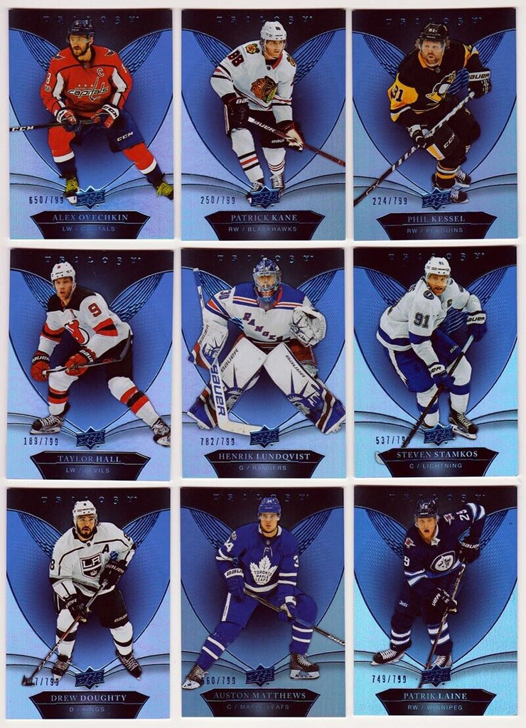 2018-19 UD Trilogy #4 Phil Kessel Blue Parallel 224/799