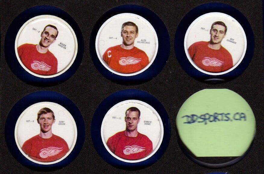 1968-69 Sherriff Coins #4 Alex Delvecchio Detroit Red Wings