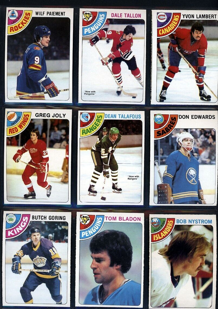 1978-79 O-Pee-Chee Hockey Complete Set (1-396)