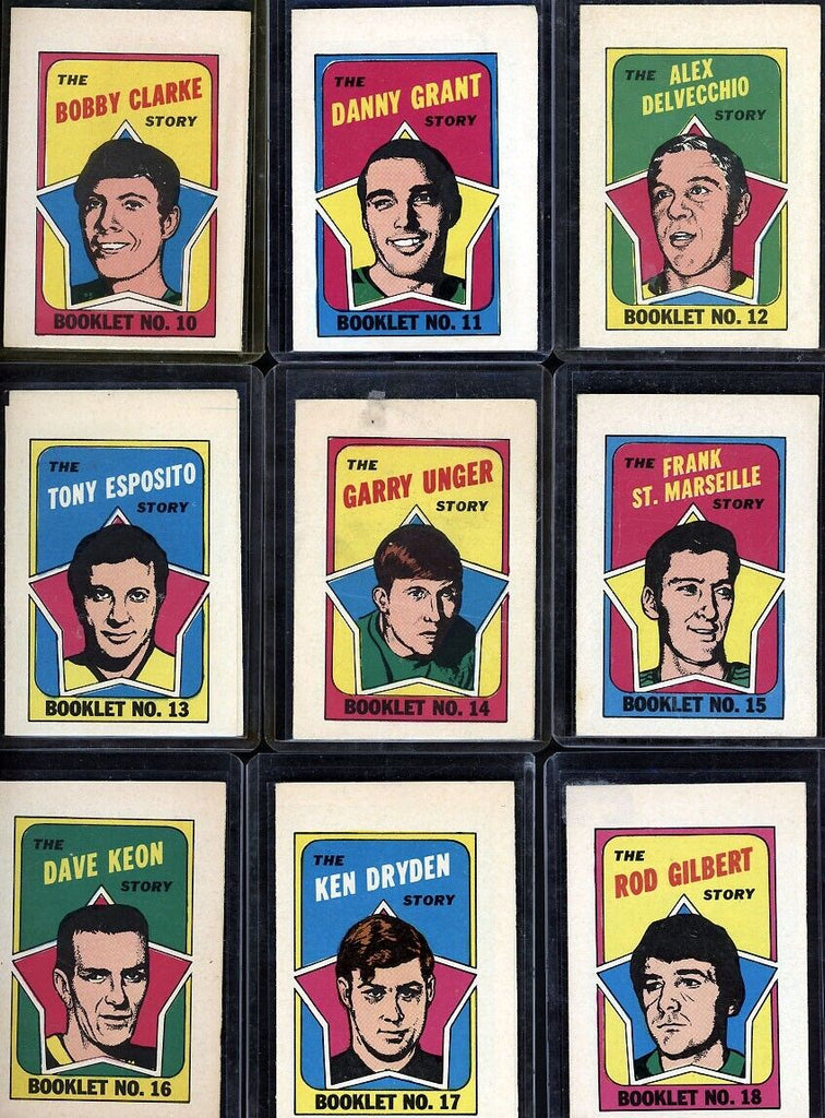 1971-1972 O-Pee-Chee OPC Player Booklet English Complete Set 1-24