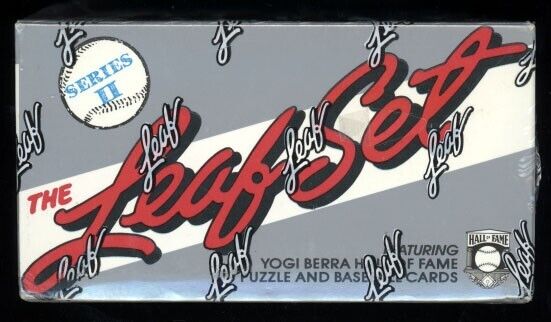 1990 Leaf Baseball Series 2 Wax Hobby Box (Factory Sealed)