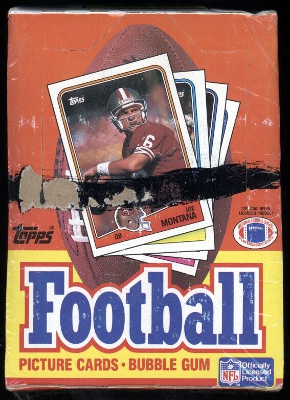 1988 Topps Football Wax Box - 36 sealed packs - "Bo Jackson" Rookie