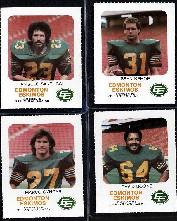 1981 Red Rooster Edmonton Eskimos Complete Team Set 40 Cards Warren Moon RC!