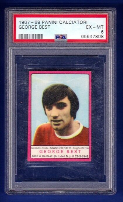 1967-68 Panini Calciatori George Best PSA 6 High End