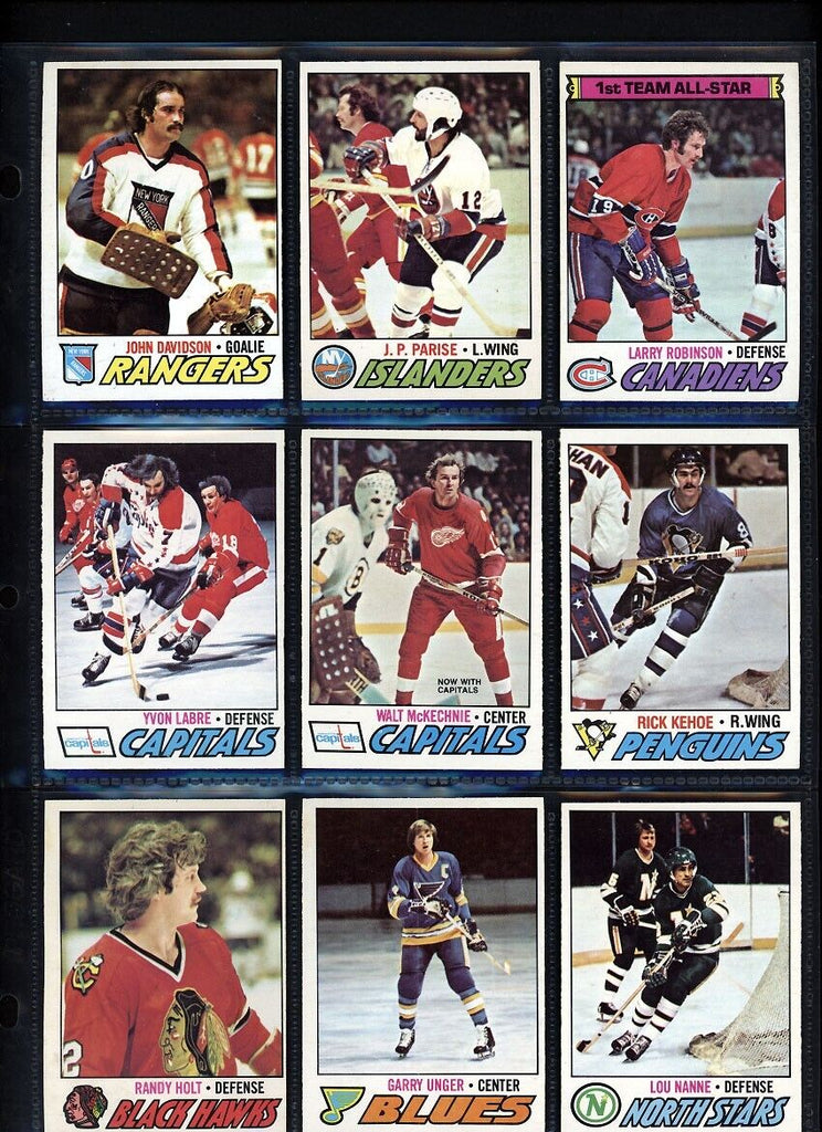 1977-1978 O-Pee-Chee Complete Set 1-396