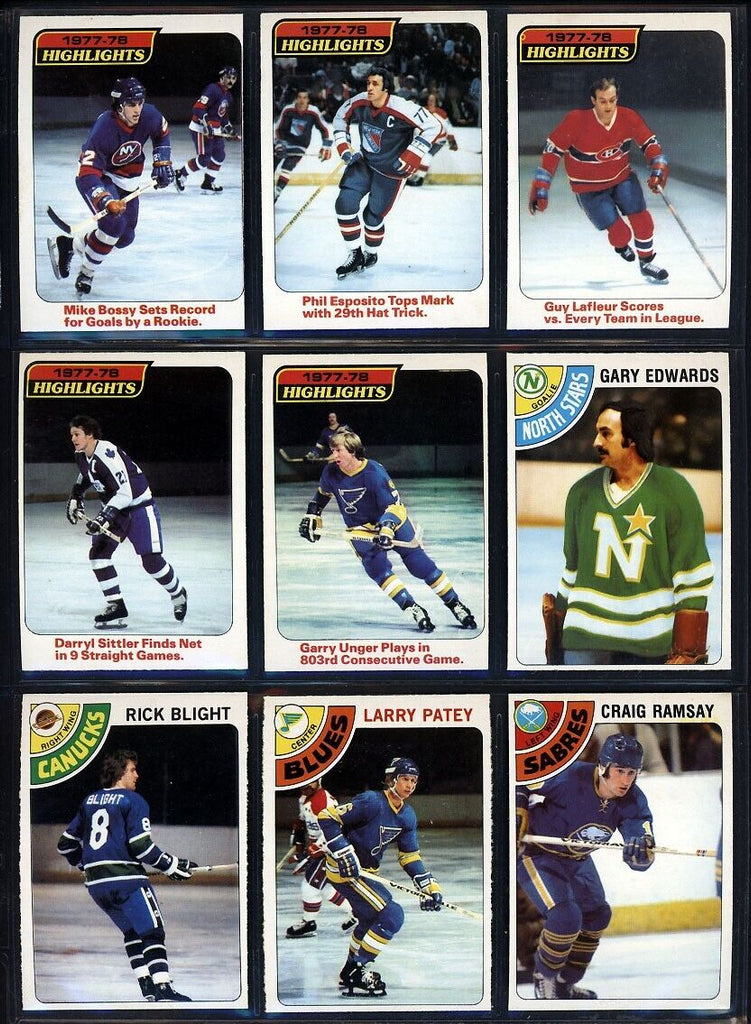 1978-79 O-Pee-Chee Hockey Complete Set (1-396)