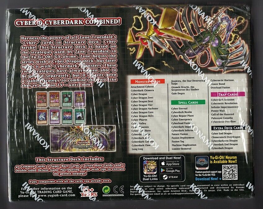 Yu-Gi-Oh! Cyber Strike Structure Deck 1st Edition Sealed Display Box! 🔥