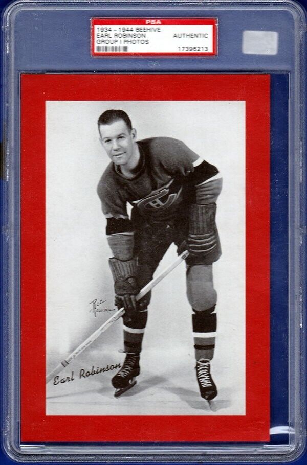 Earl Robinson 1934-44 Group 1 BeeHive PSA Authentic Montreal