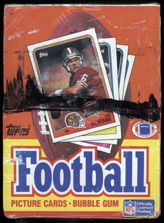 1988 Topps Football Wax Box - 36 sealed packs - "Bo Jackson" Rookie