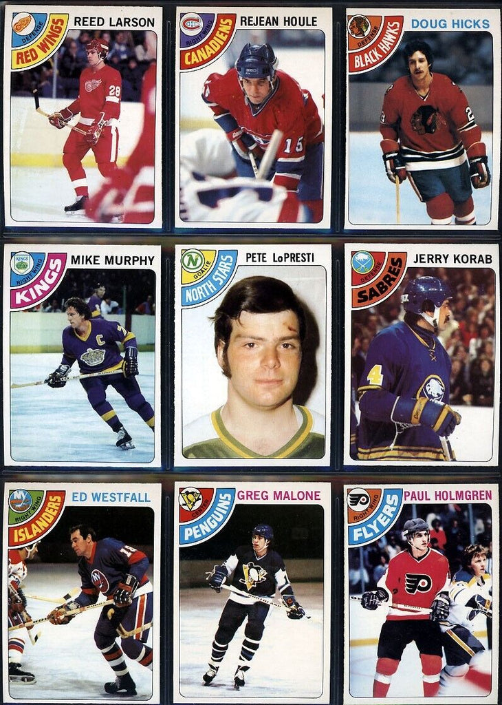 1978-79 O-Pee-Chee Hockey Complete Set (1-396)