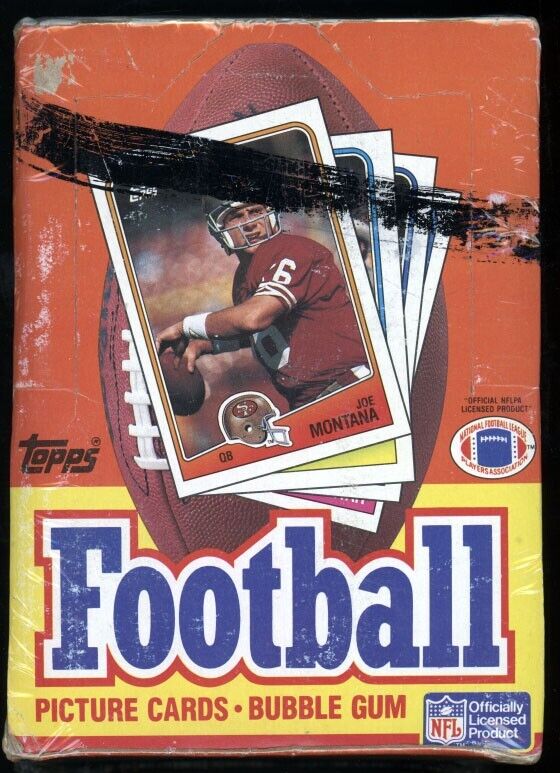 1988 Topps Football Wax Box - 36 sealed packs - "Bo Jackson" Rookie