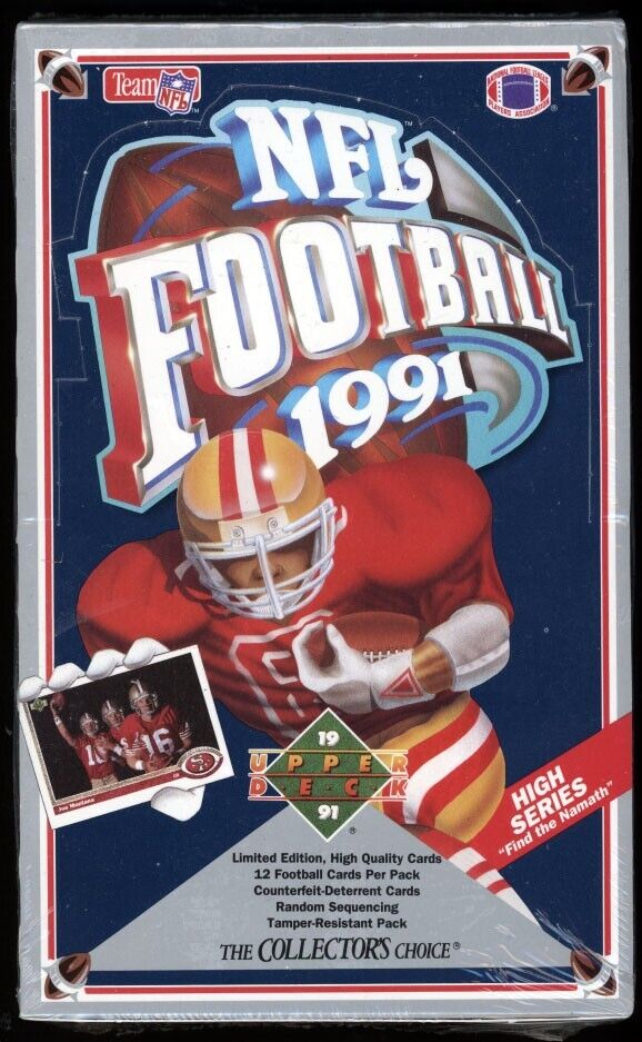 1991 UPPER DECK NFL FOOTBALL SEALED HOBBY BOX