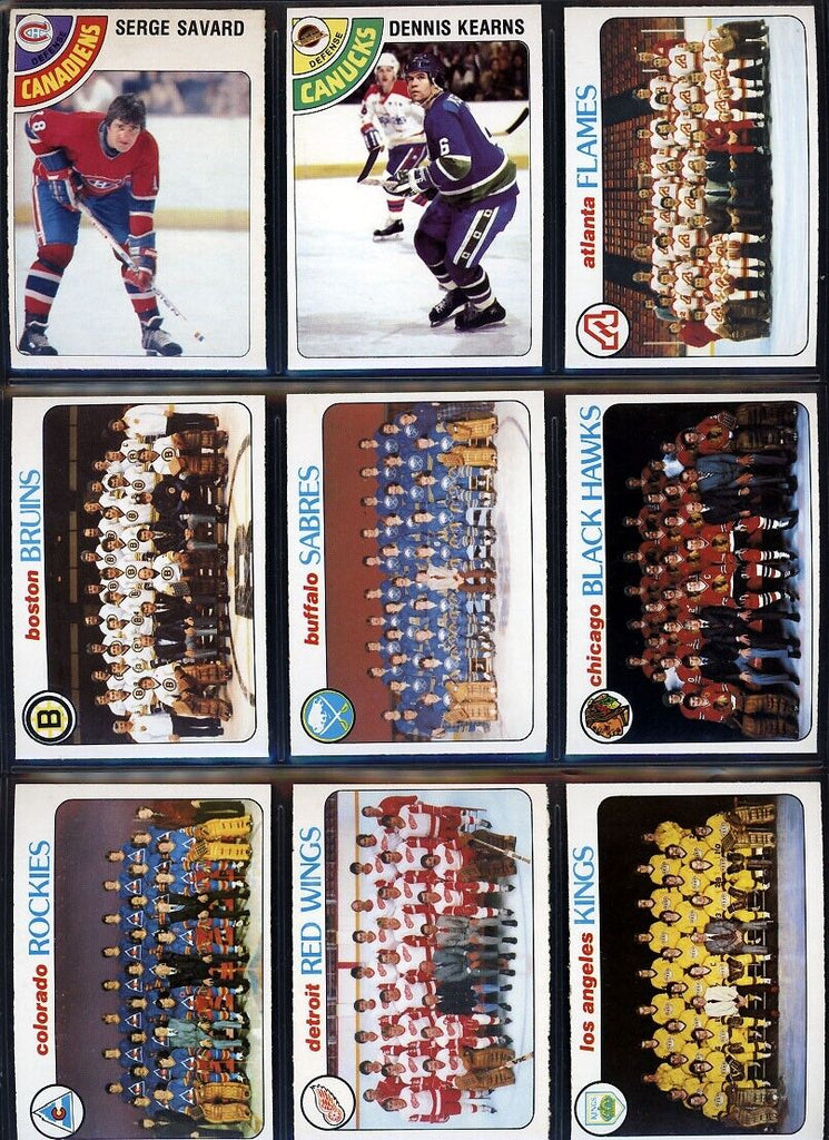 1978-79 O-Pee-Chee Hockey Complete Set (1-396)