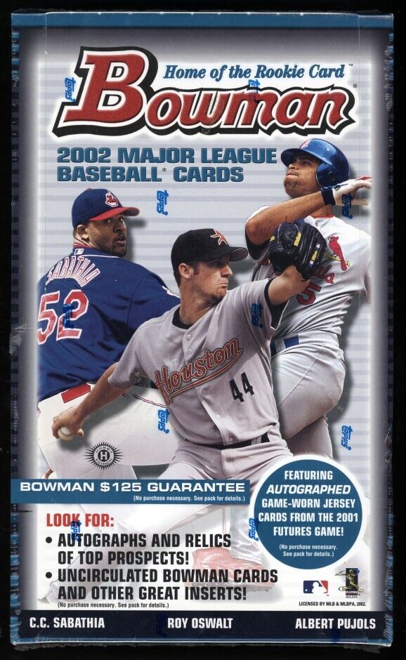 2002 Bowman Baseball Hobby Box (Factory Sealed)