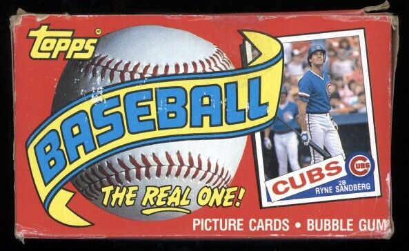 1985 Topps Baseball Wax Hobby Box