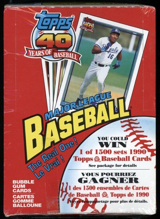 1991 O-Pee-Chee 40 years of Baseball Hobby Box (Tape Intact)