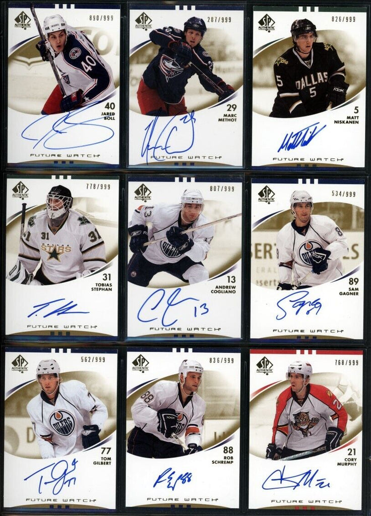 2007-08 SP Authentic Hockey Complete Set 1-250 Kane Toews Price Future Watch ++