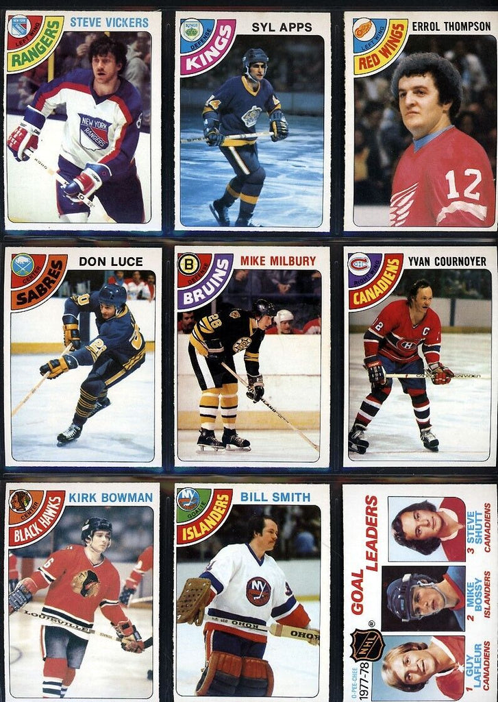 1978-79 O-Pee-Chee Hockey Complete Set (1-396)