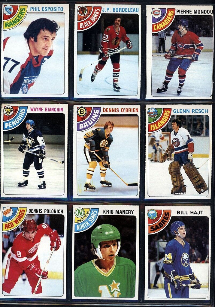 1978-79 O-Pee-Chee Hockey Complete Set (1-396)